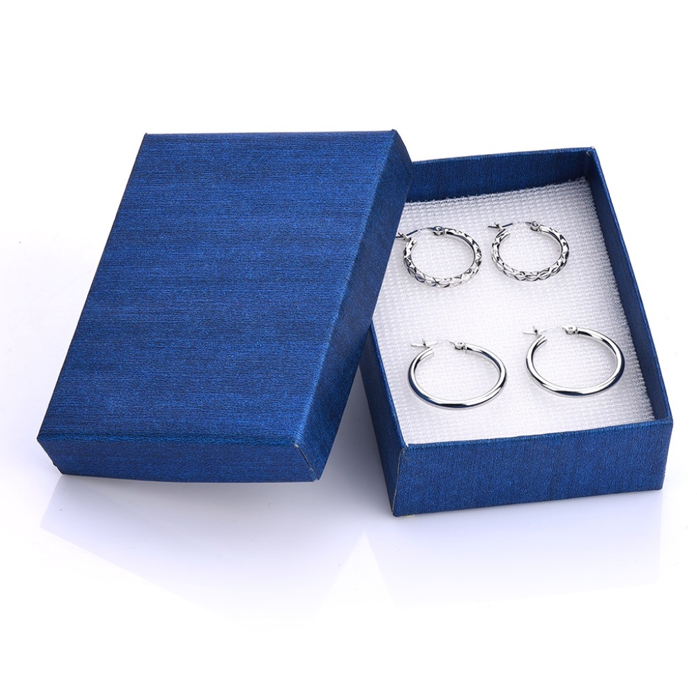 Set of 2 Sterling Silver Small Hoop Earrings